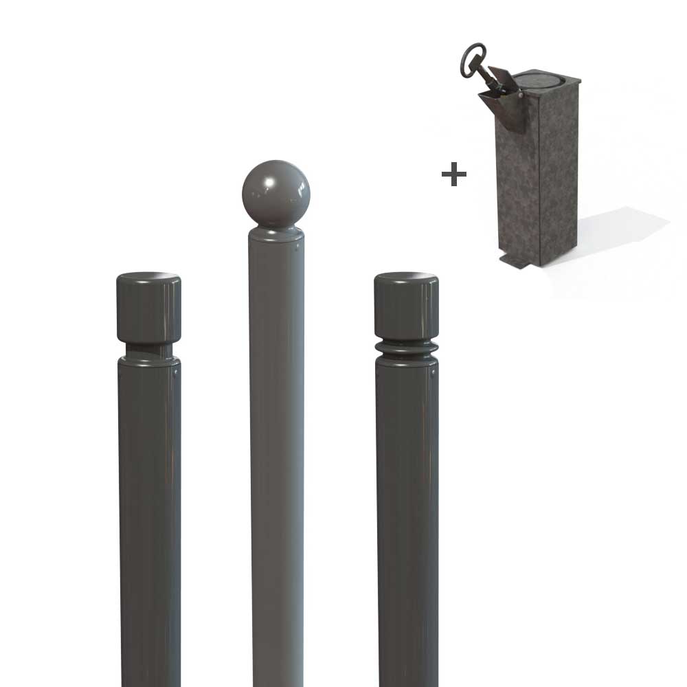 Potelet amovible décoratif