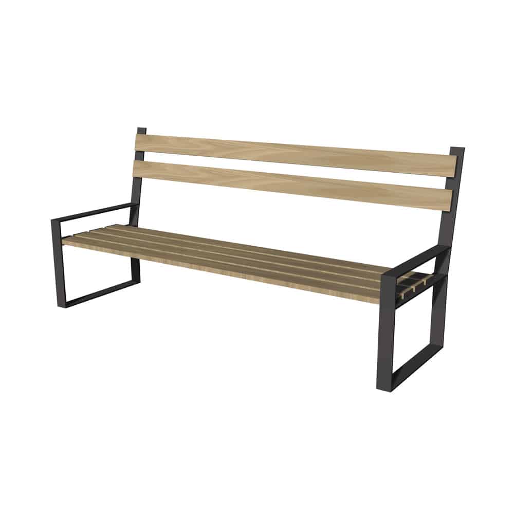 Banc Saint Cyr avec accoudoirs