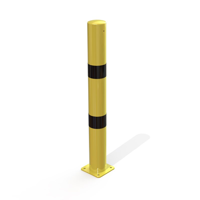 Potelet de sécurité diamètre 102 mm sur platine