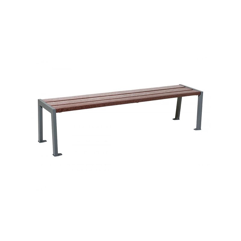 Banquette Silaos acier et plastique recyclé 2