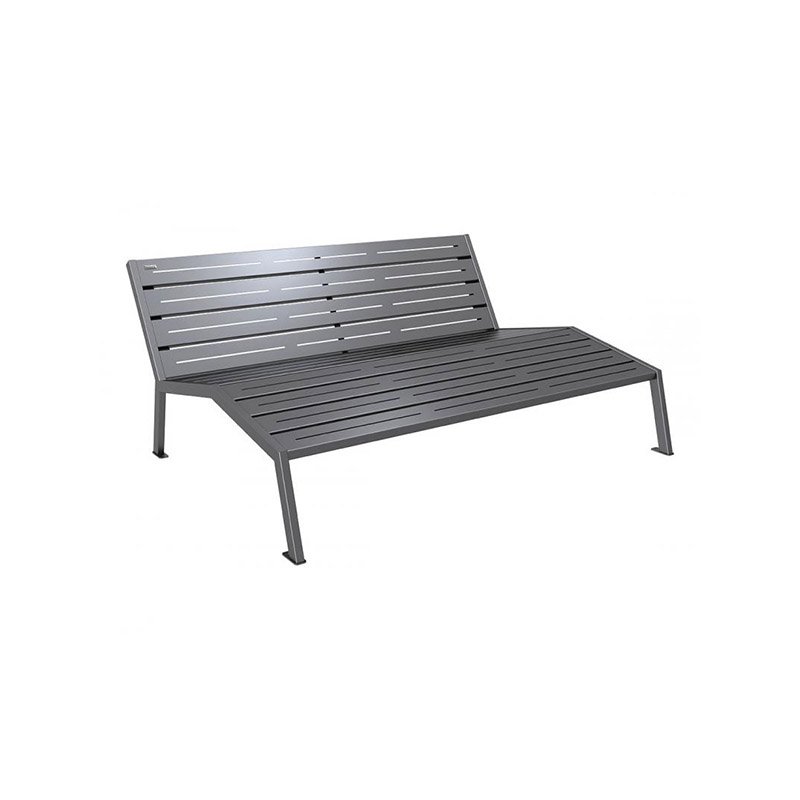 Chaise longue Silaos acier