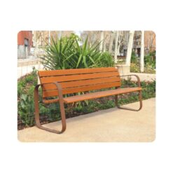 Banc de parc en bois