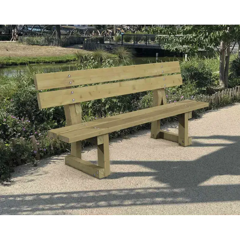 Banc Porto en bois résineux autoclave, vue 3