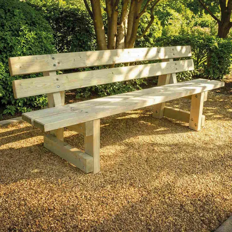 Banc Porto en bois résineux autoclave, vue 4
